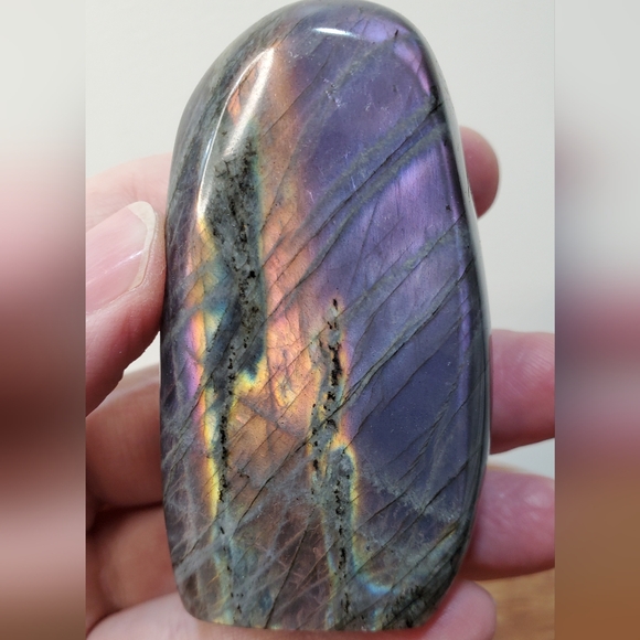 Labradorite Crystal Freeform Two-Sided Flash 0.38 Pounds - Picture 7 of 11